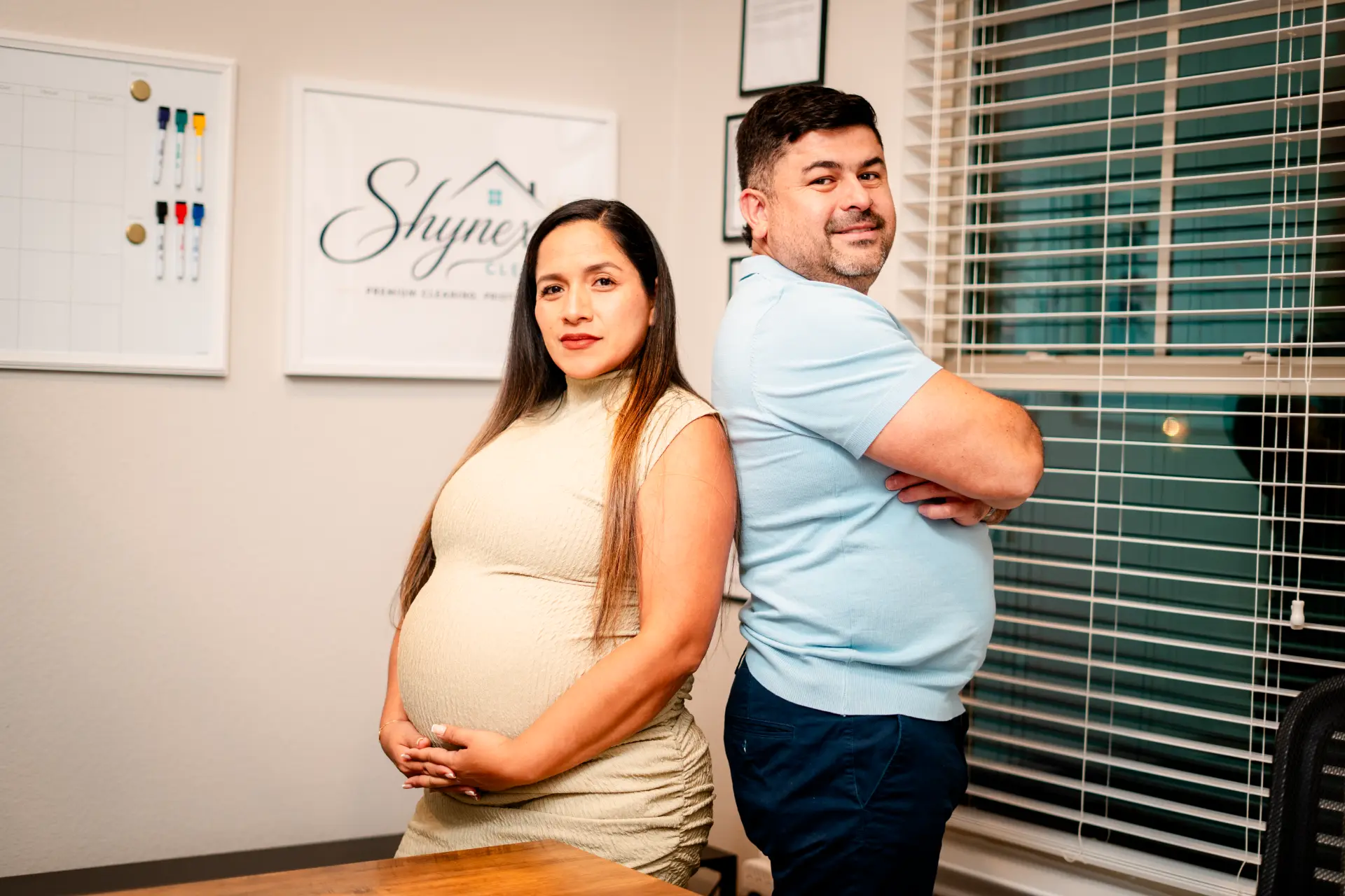 Owners of Shynex Cleaning, a family-run house cleaning company in Austin, TX